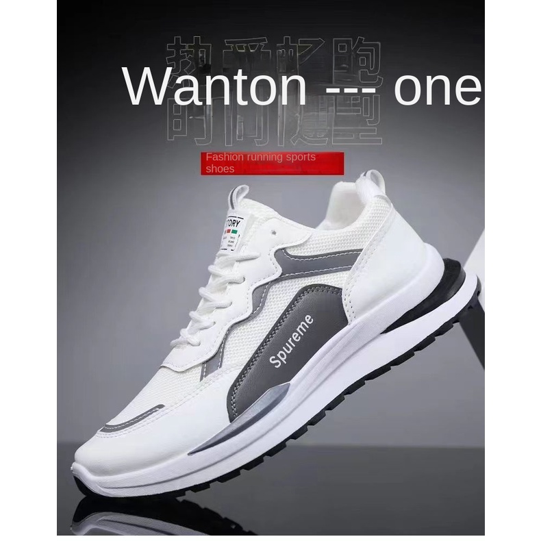 Giày thể thao và giải trí nam mới vào mùa hè năm 2023, giày lưới với giày chạy bộ học sinh, đế giày thoải mái và kích thước lớn.