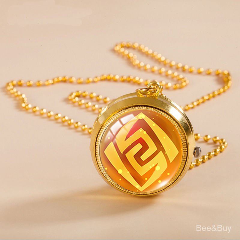 ✨Genshin Impact✨Đồng Hồ Thạch Anh Thần Genshin Va Chạm Bỏ Túi Chính Hãng Mắt Thần s Có Thể Xoay Được Cá Tính Cho Nam Và Nữ Sinh Sẽ sáng lên vào ban đêm