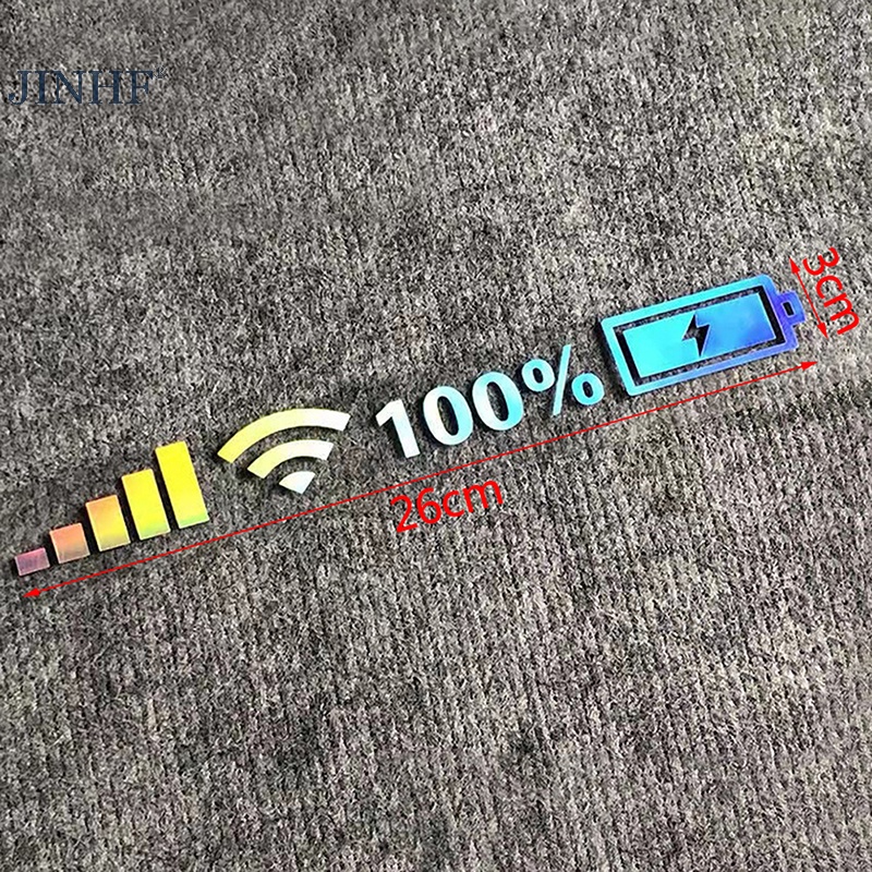 Jinhf wifi mức đánh dấu xe hơi đề can vinyl xe hơi kính chắn gió phía sau hình dán vui nhộn hot