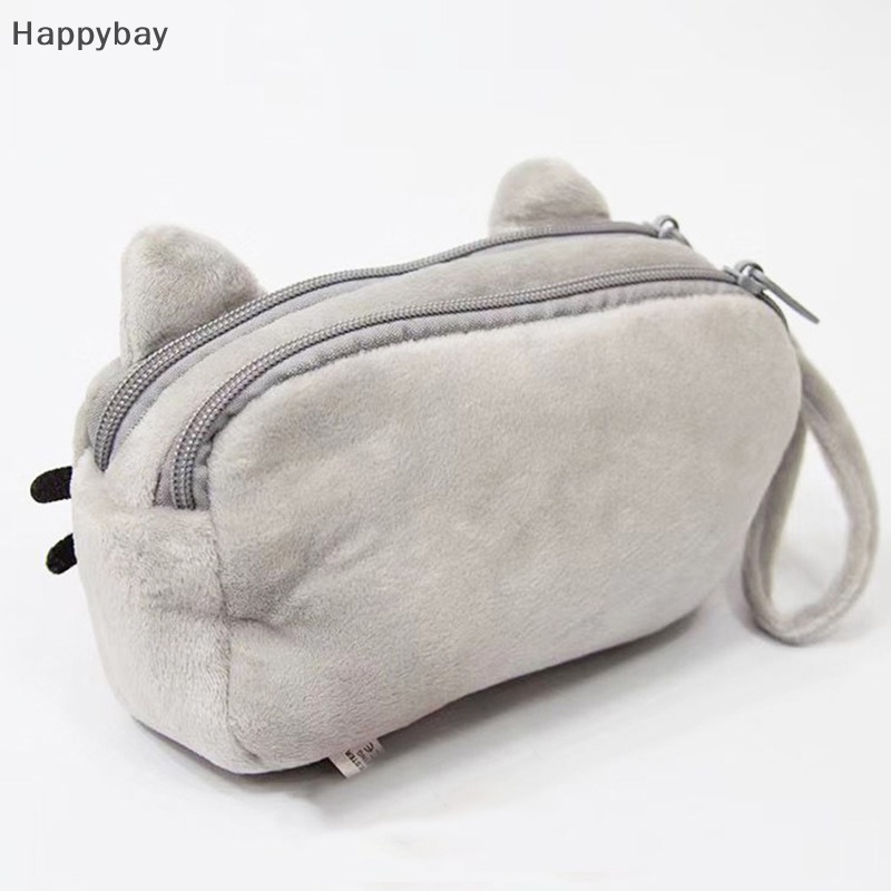 Kawaii hộp đựng bút chì mèo sang trọng hai lớp túi bút chì hoạt hình dễ thương văn phòng phẩm hàn quốc mỹ phẩm túi đựng bút chì đồ dùng văn phòng được bán