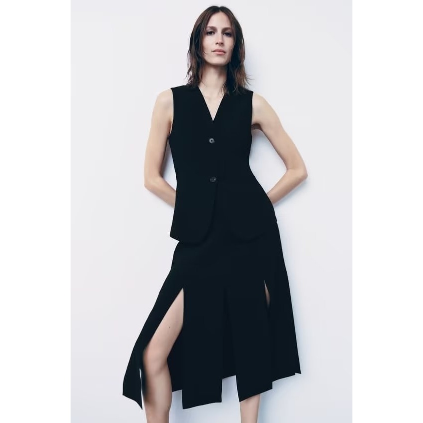 2023 sản phẩm mới mùa thu của phụ nữ âu mỹ ngực slim-fit vest + váy suit w025 9720