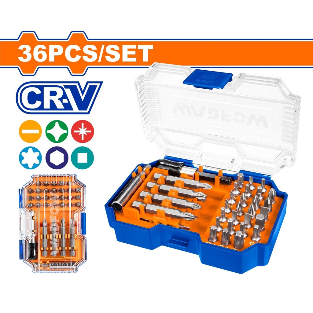 Bộ 36 mũi bắt vít đa năng wadfow WBS3B36