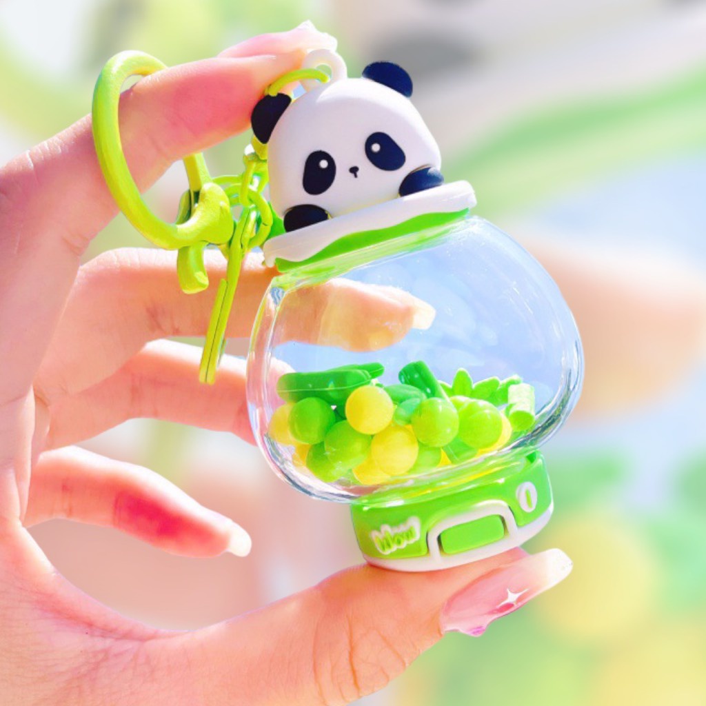 MÓC KHÓA GẤU TRÚC PANDA KEYRING - GACHA MACHINE