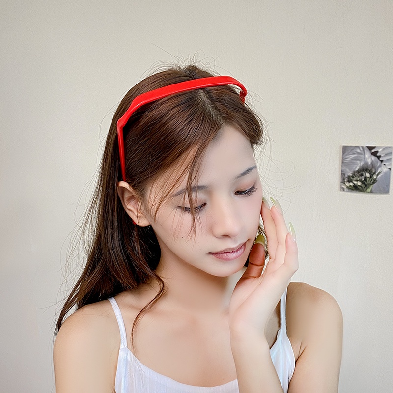 Băng Đô Cài Tóc Hình Vuông Tráng Gương Phong Cách Âu Mỹ Thời Trang Cho Nam Và Nữ