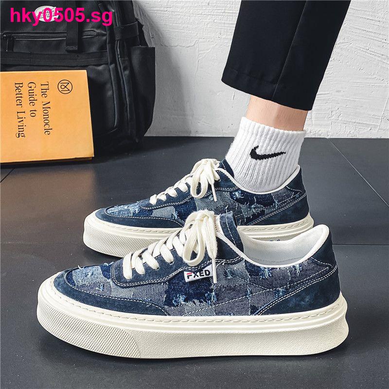 24 giờ tóc tốc độ #fashion Giày nam giày vải nam giày mùa hè giày vải thoáng khí giản dị all-match xu hướng thanh niên b
