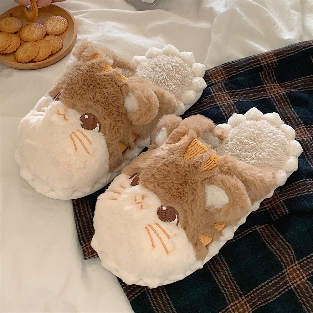 🍍XIXITIAO🍍Dép Bông Đi Trong Nhà Hình Mèo kitty Dễ Thương Cho Nữ