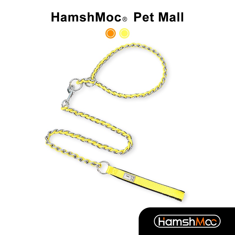 HamshMoc Dây Dắt Thú Cưng Đi Dạo Bằng Thép Không Gỉ Kèm Điều Khiển Chống Trượt