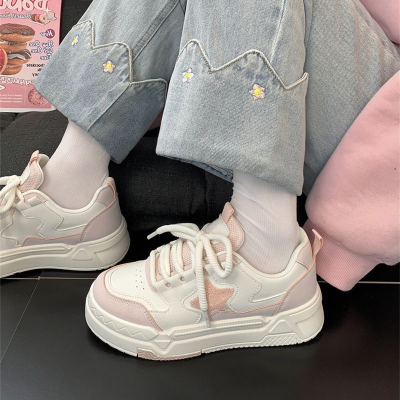 Giày Thể Thao Đế Dày Màu Trắng Mẫu Mới 2023 Thời Trang Cho Nữ