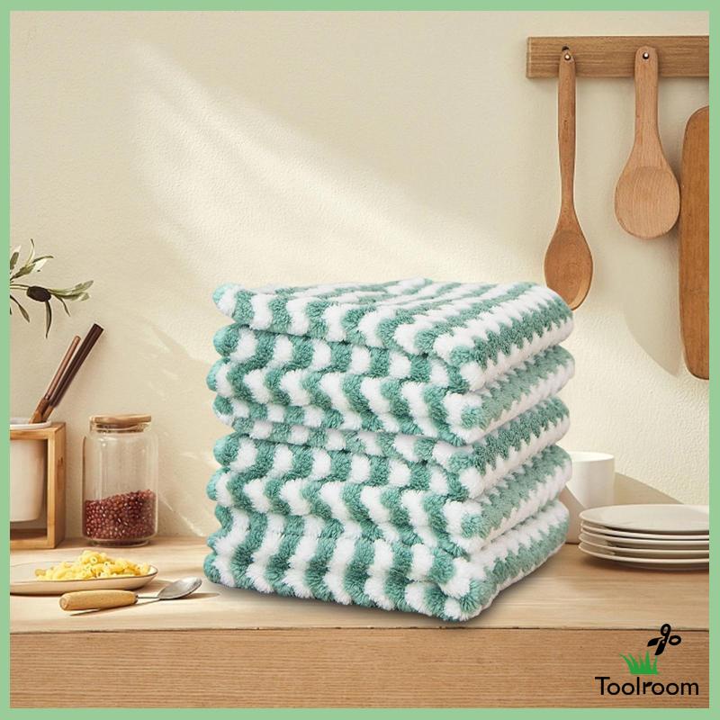 Set 5 Khăn Lau Mềm Mại Khử Khuẩn Cho Nhà Bếp