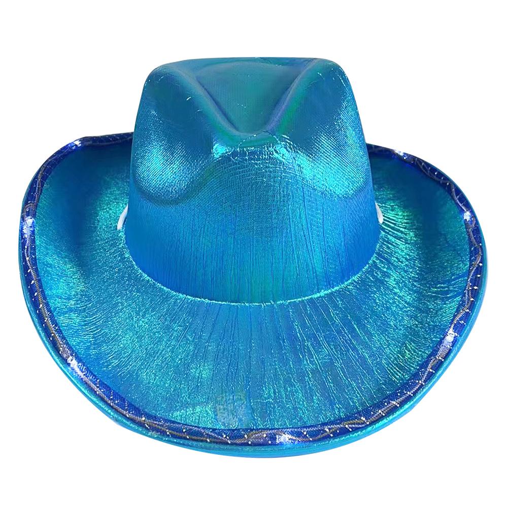 Mũ Cao Bồi Đính Sequin Phát Sáng Thời Trang Unisex Q2U5