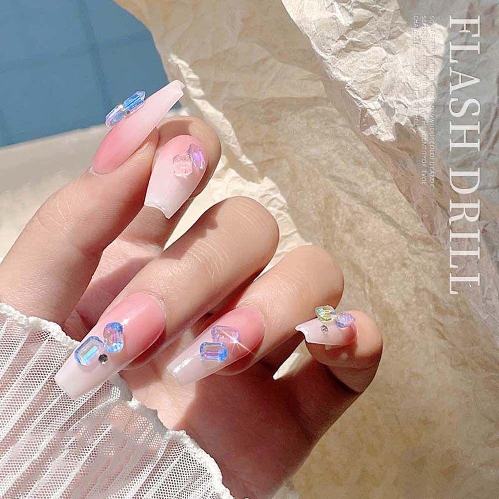 Hộp 6 Ngăn Đựng Phụ Kiện Trang Trí Móng Tay Nghệ Thuật Phong Cách Hàn Quốc