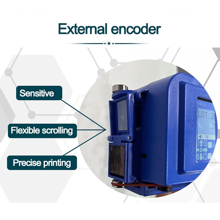 Máy phun mã cầm tay mini Máy phun mã cầm tay nhỏ Ngày sản xuất Mã QR Máy in thông minh 12.7mm