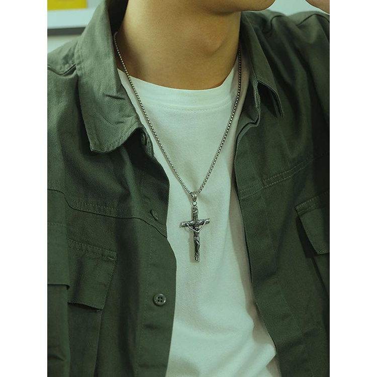 Vòng cổ Mạ Bạc 925 Mặt Thánh Giá Thời Trang