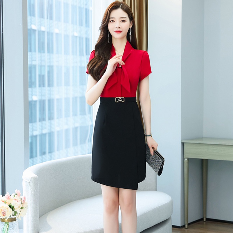 IELGY Đầm Giả Hai Mảnh Phong Cách Nước Ngoài Thời Trang Mùa Hè Cho Nữ