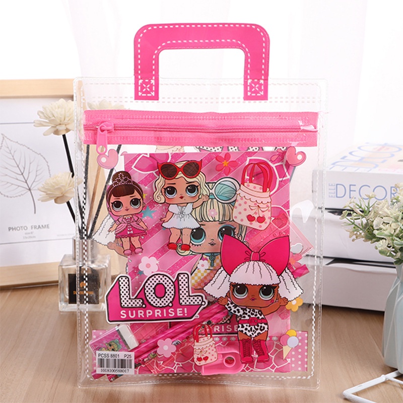 LOL SURPRISE Bộ 7 Dụng Cụ Học Tập LOL Bất Ngờ Cho Bé