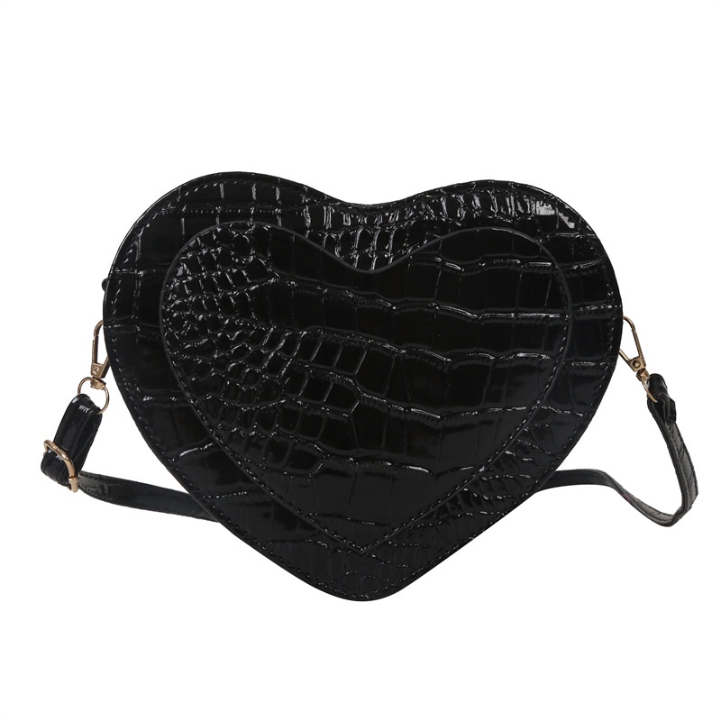 Túi Xách Đeo Vai Màu Laser Họa Tiết Trái Tim Thời Trang Mùa Xuân 2023 Cho Nữ