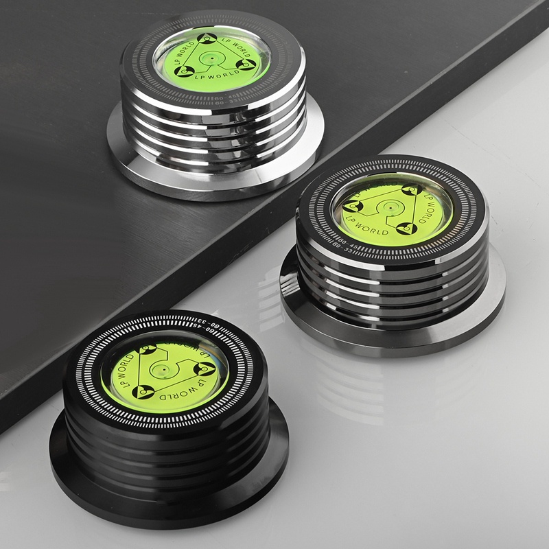 Bộ Ổn Định Đĩa Máy Nghe Nhạc Vinyl LP 60Hz Bằng Hợp Kim Nhôm Kèm Kẹp Trọng