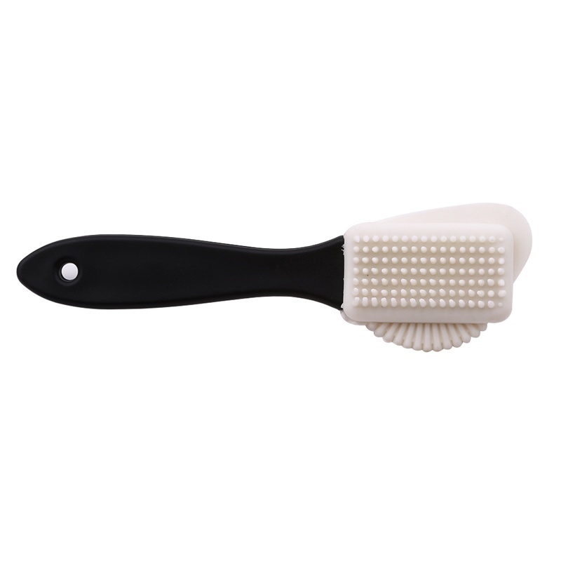 Bàn Chải Vệ Sinh 3 Mặt h6v + Dụng Cụ Tẩy Cao Su Cho Giày Bốt Da Lộn / Nubuck