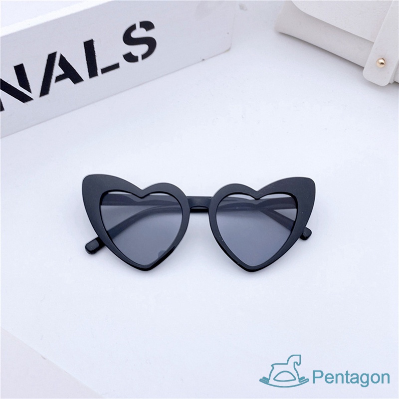 Kính Mát Gọng Trái Tim Chống Tia Uv Thời Trang Cho Bé