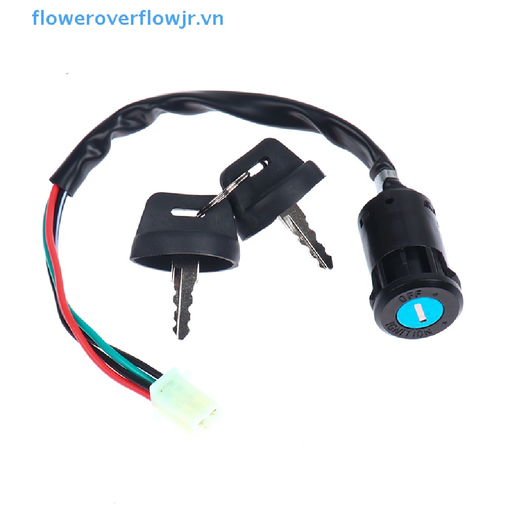 Công Tắc Đánh Lửa 4 Dây + 2 Chìa Khóa Cho Xe Máy ATV