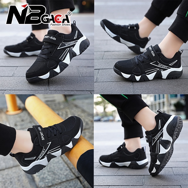 Giày Sneaker Phối Lưới Thoáng Khí Chống Trượt 5 Màu Tùy Chọn Có Size 28-40 Thời Trang Cho Bé Trai Và Gái