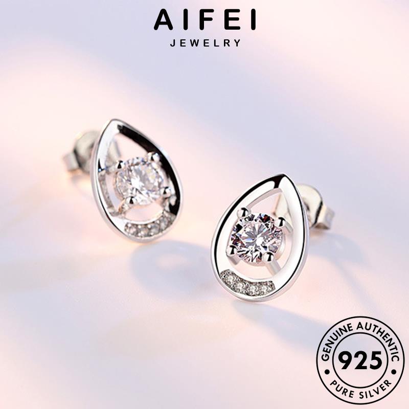AIFEI JEWELRY Thời bông thời kim nữ trang khuyên tai phụ thời quốc cương 925 moissanite dáng bạc thả hàn nguyên tròn xỏ kiện tua trang sức thật bản vành E155