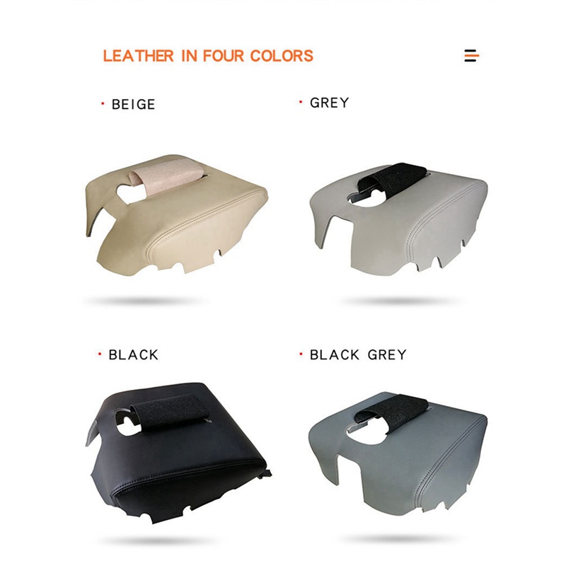 Nắp Đậy Hộp Tỳ Tay Bằng Da + Sợi Nhỏ Thay Thế Chuyên Dụng Cho Chevy Silverado GMC Sierra 2014-2