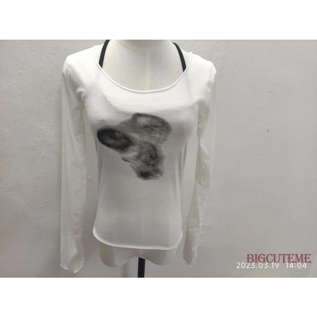 Set Đồ 2 Món Gồm Áo Sát Nách Cổ Yếm Hở Lưng Nhuộm Màu Và Áo Thun Tay Dài Cho Nữ