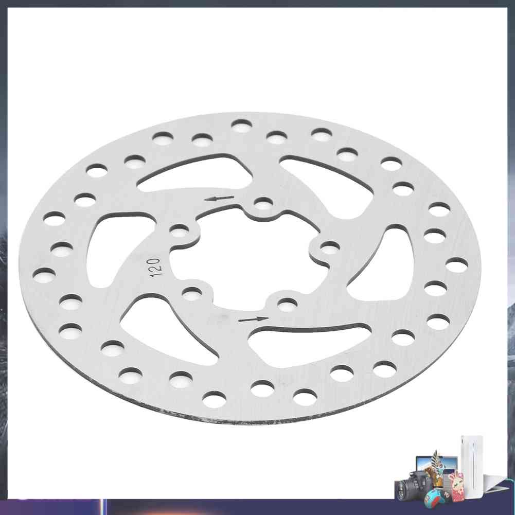 Đĩa Phanh 120mm M365 PRO Bằng Thép Bạc Kèm 5 Ốc Vít Cho Xe Điện