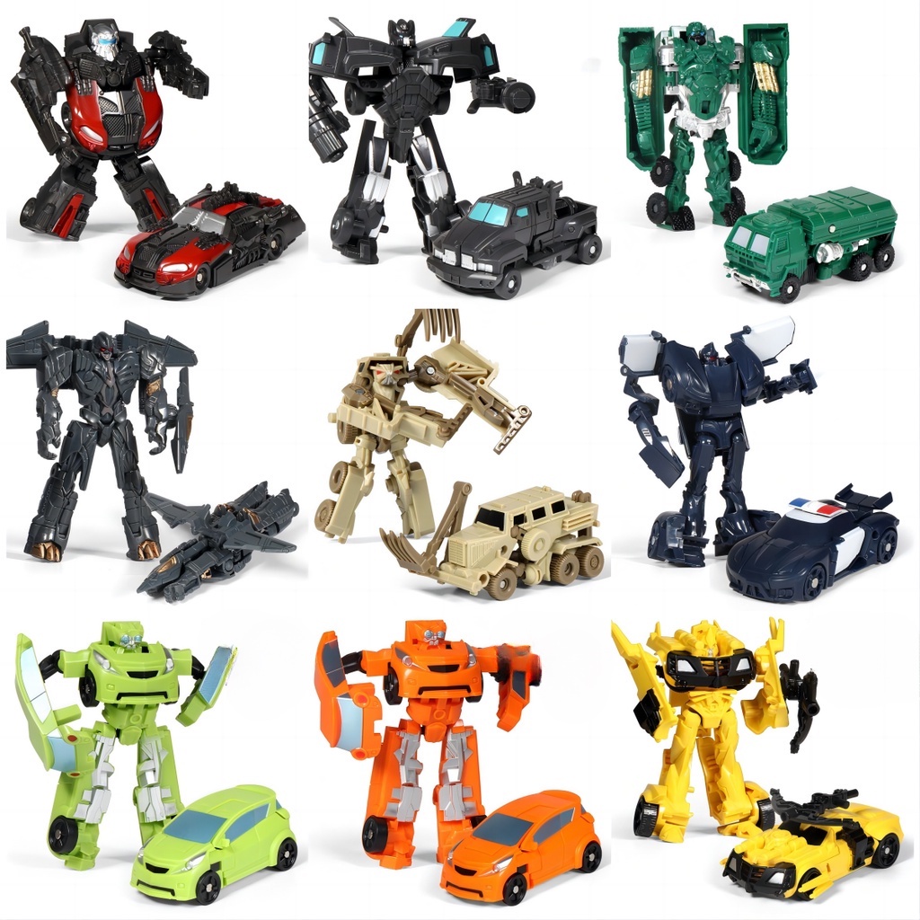 Mô Hình Đồ Chơi Xe Biến Hình Rô Bốt mini 17 Loại Dành Cho Trẻ Em