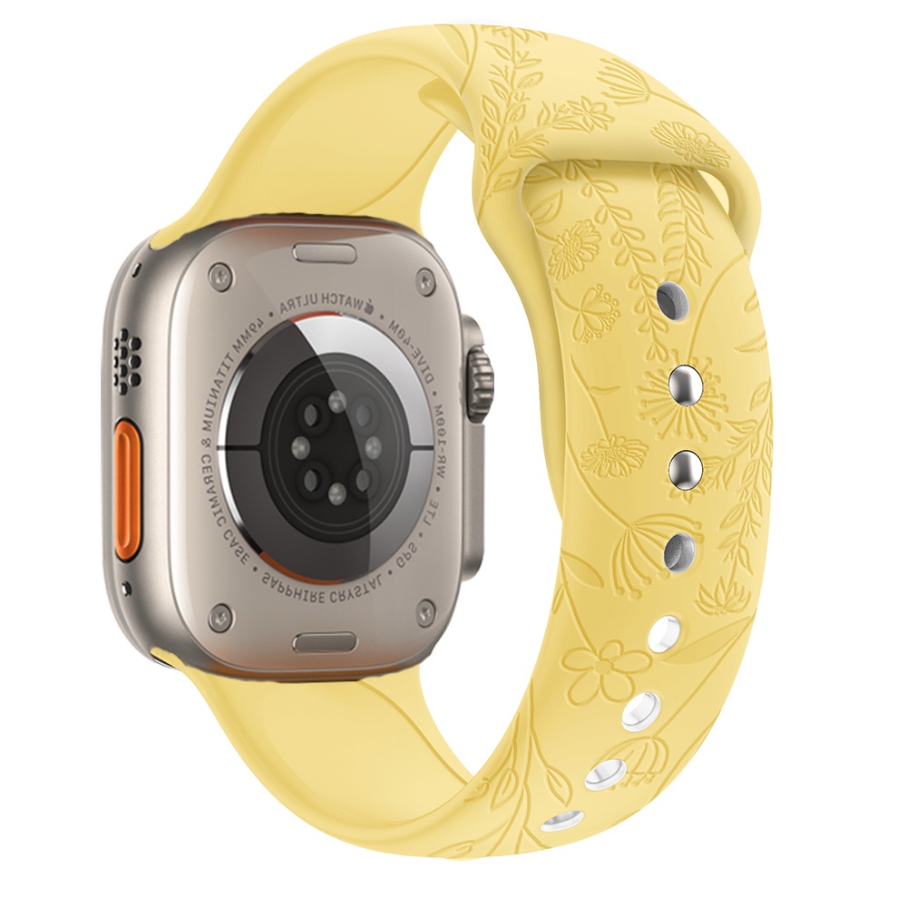 Dây Đeo Silicon Thể Thao 44mm 40mm 45mm 41mm 42mm 49mm Cho iWatch Series 8 / 7 / 6 / 3 / SE / ultra