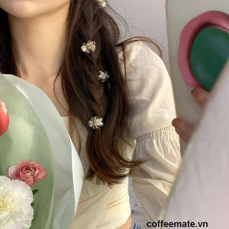 【coffeemate】⚡ Kẹp Tóc Hình Hoa Nhỏ Thời Trang Mới Cho Nữ