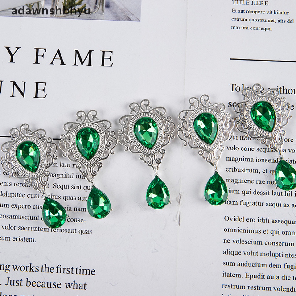 Set 5 Phụ Kiện Cài Áo Đính Đá Dùng Trang Trí Tiệc Cưới DIY