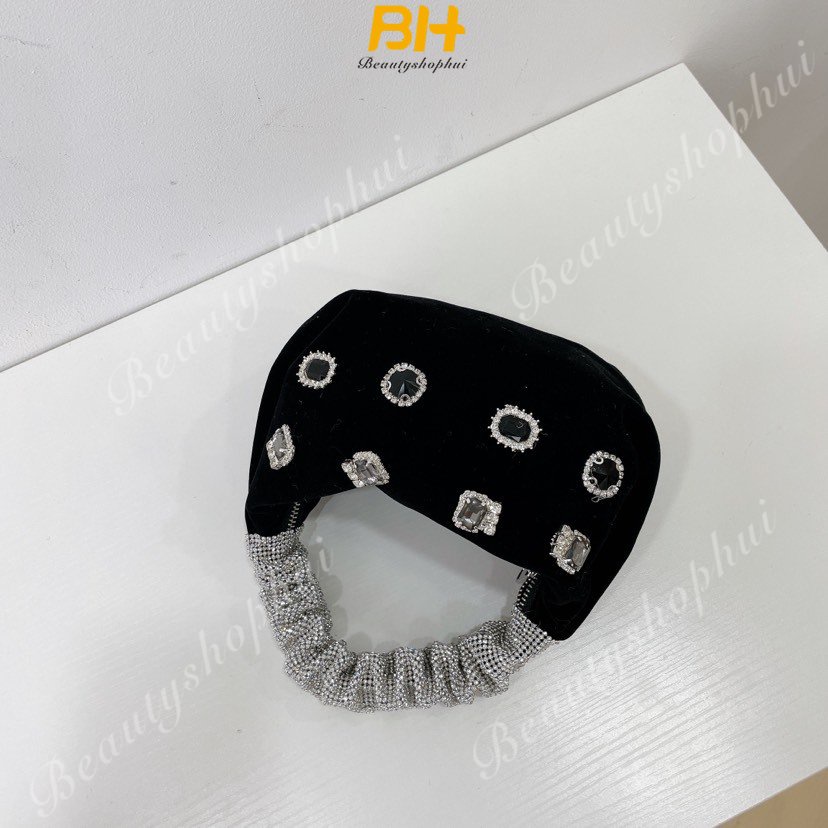 Túi Xách Đeo Vai Da Lộn Xếp Ly Đính Đá Thời Trang Hàn Quốc Mới 2023 Cho Nữ