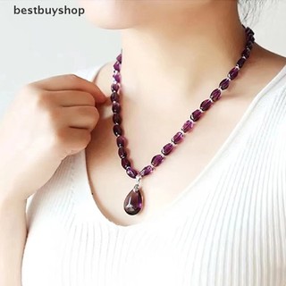 Vòng cổ / vòng tay hạt đá pha lê thạch anh tím yhn