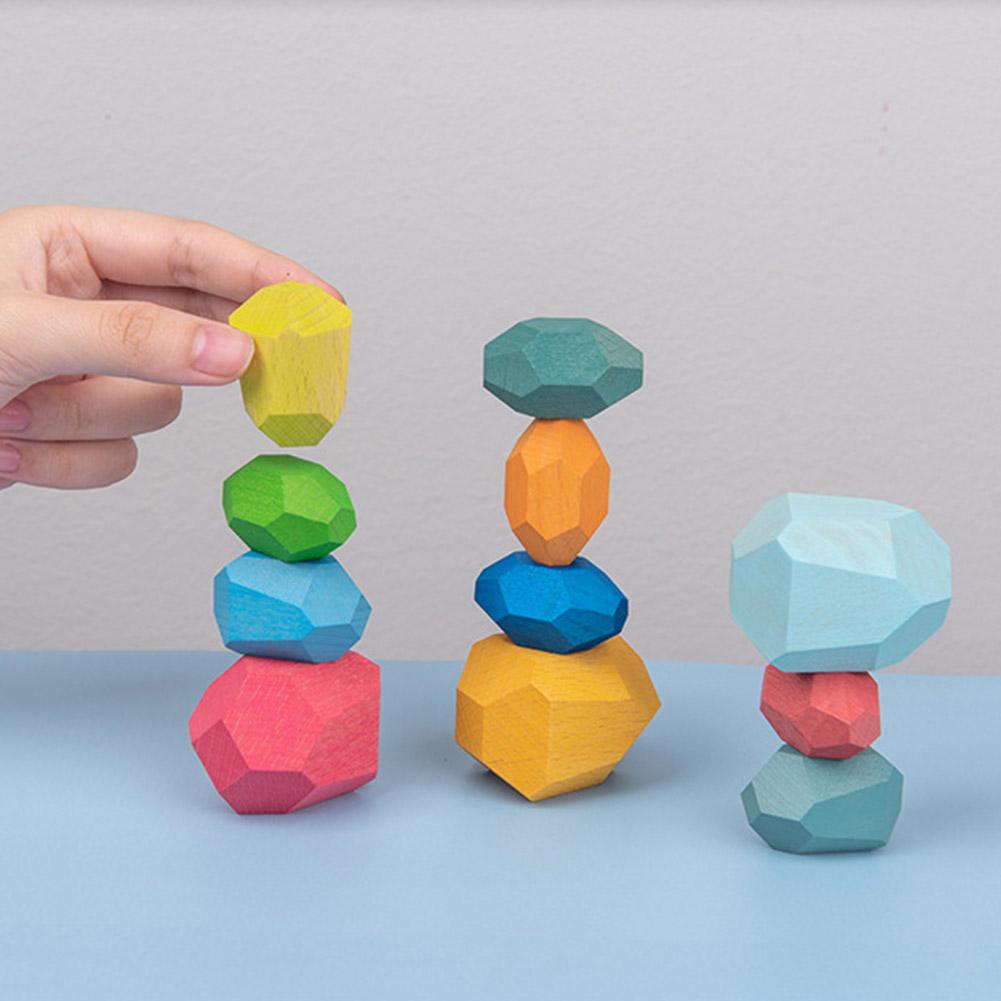 Đồ Chơi Xếp Chồng Lên Đá Phát Nhạc Phong Cách Bắc Âu Dành Cho Bé