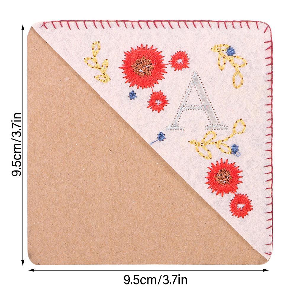 HECCEH Thẻ Đánh Dấu Trang Sách Bằng Vải Nỉ Thêu Tay Sáng Tạo Dùng Làm Quà Tặng