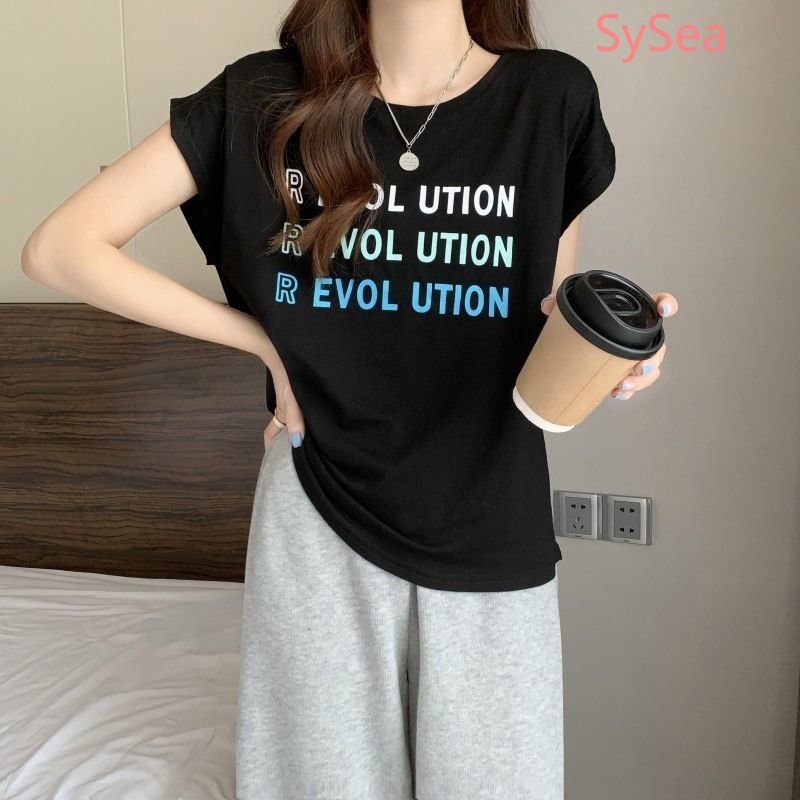 Áo Tank Top Form Rộng In Chữ Phong Cách Hàn Quốc Cho Nữ