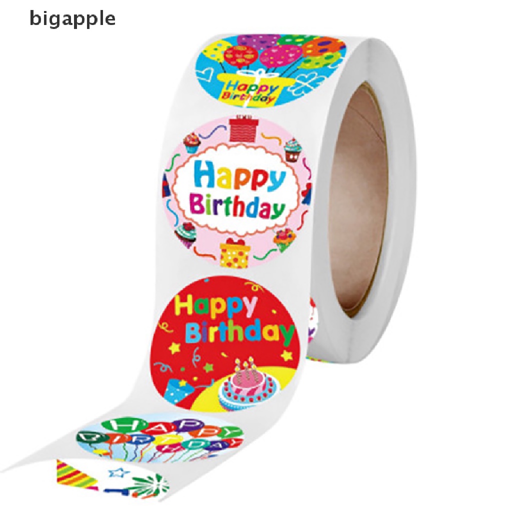 Set 500 Miếng Dán Chữ HAPPY BIRTHDAY Nhiều Màu Sắc Dùng Để Trang Trí Quà Tặng Tiện Dụng