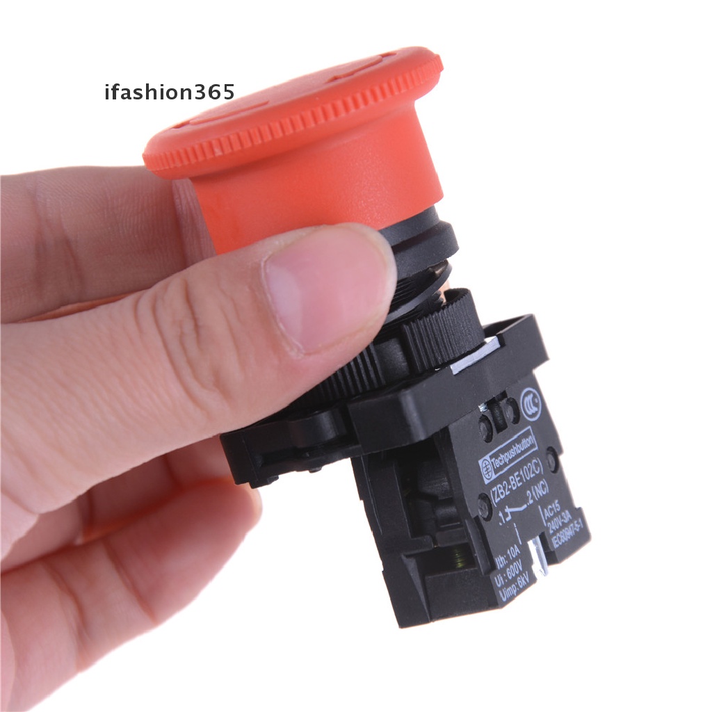 1 Công Tắc Nhấn Khẩn Cấp Hình Nấm Đỏ XB2-ES542 22mm NC