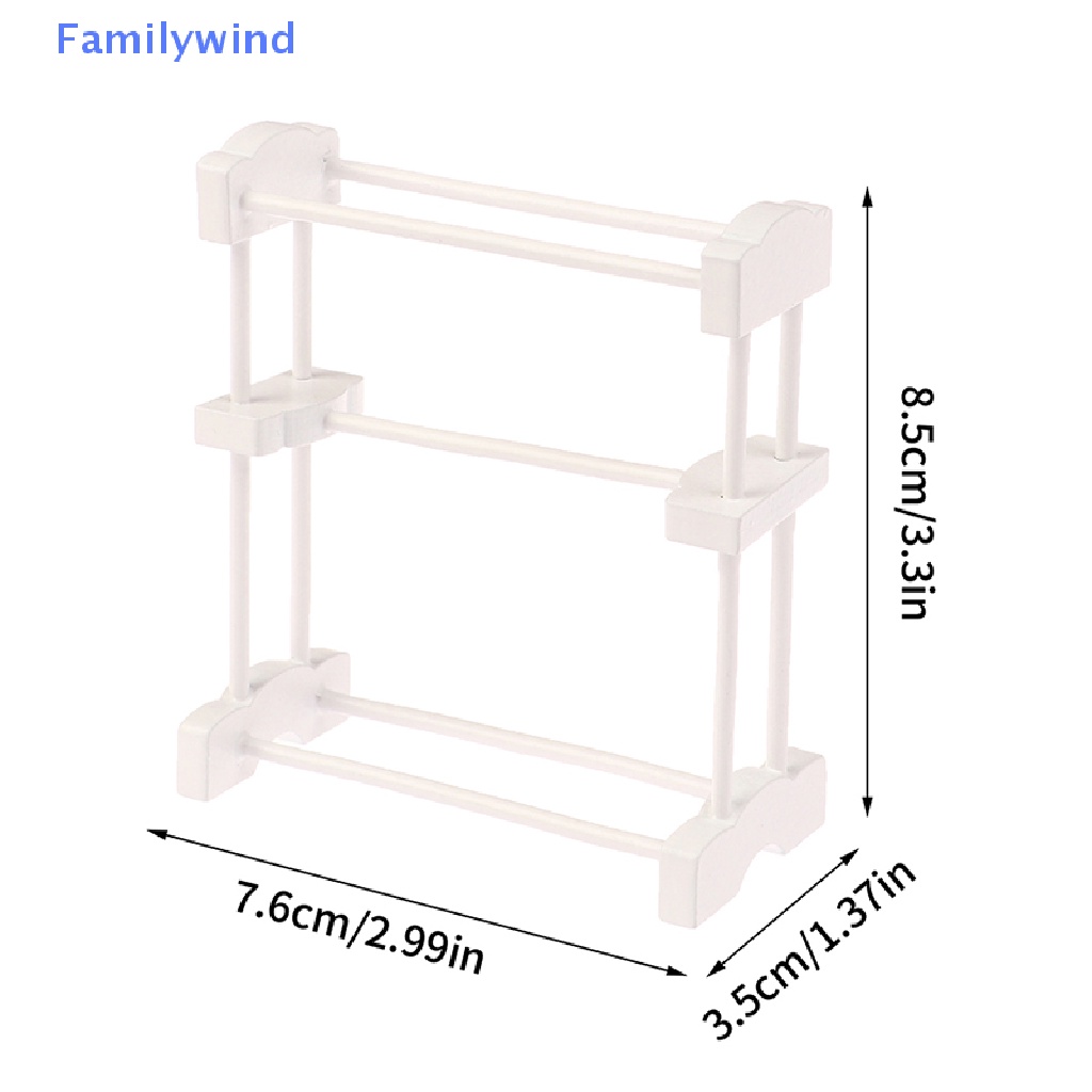 Giá Phơi Khăn Lau Tay Màu Trắng Trang Trí Nhà Búp Bê Tỉ Lệ 1: 12