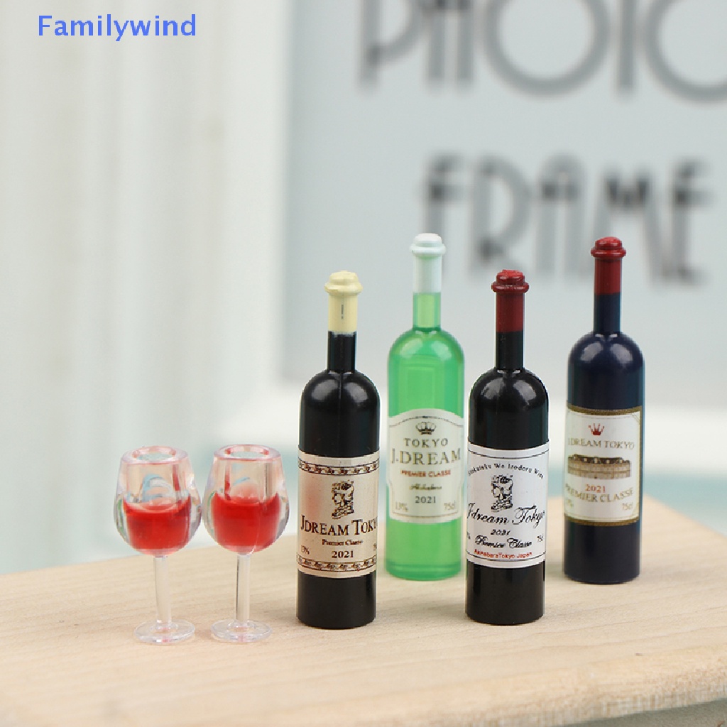 Mô Hình Chai Rượu Mini Trang Trí Nhà Búp Bê Tỉ Lệ 1: 12