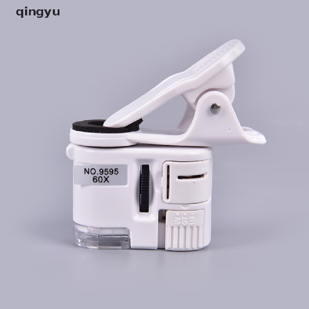 Kính Lúp Phóng Đại 60 Lần Kẹp Điện Thoại Có Đèn LED UV