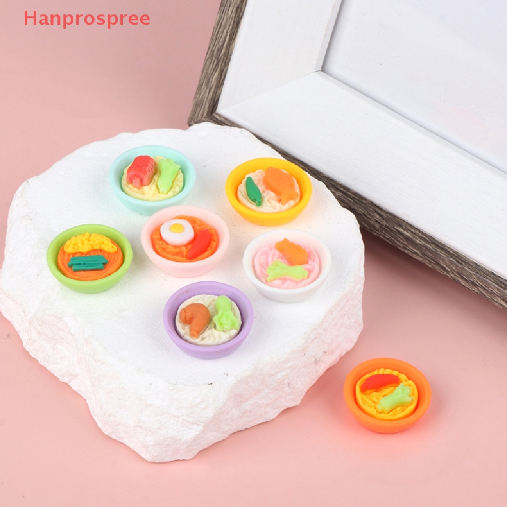 Bộ 4 Đồ Chơi Mô Hình Tô Mì / Rau Củ Quả 1: 12 Trang Trí Nhà Búp Bê