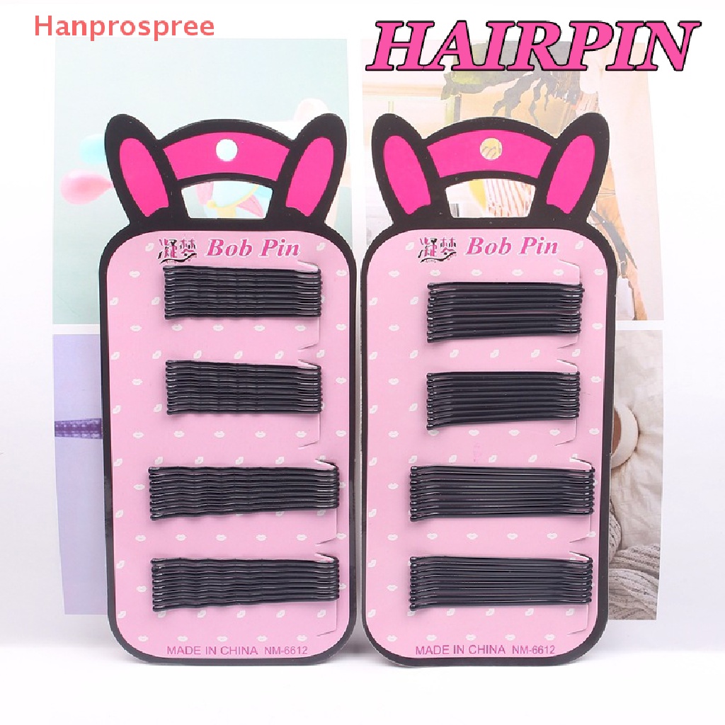 Set 34 Kẹp Tóc Dây Thép Màu Đen Thời Trang Cho Bé