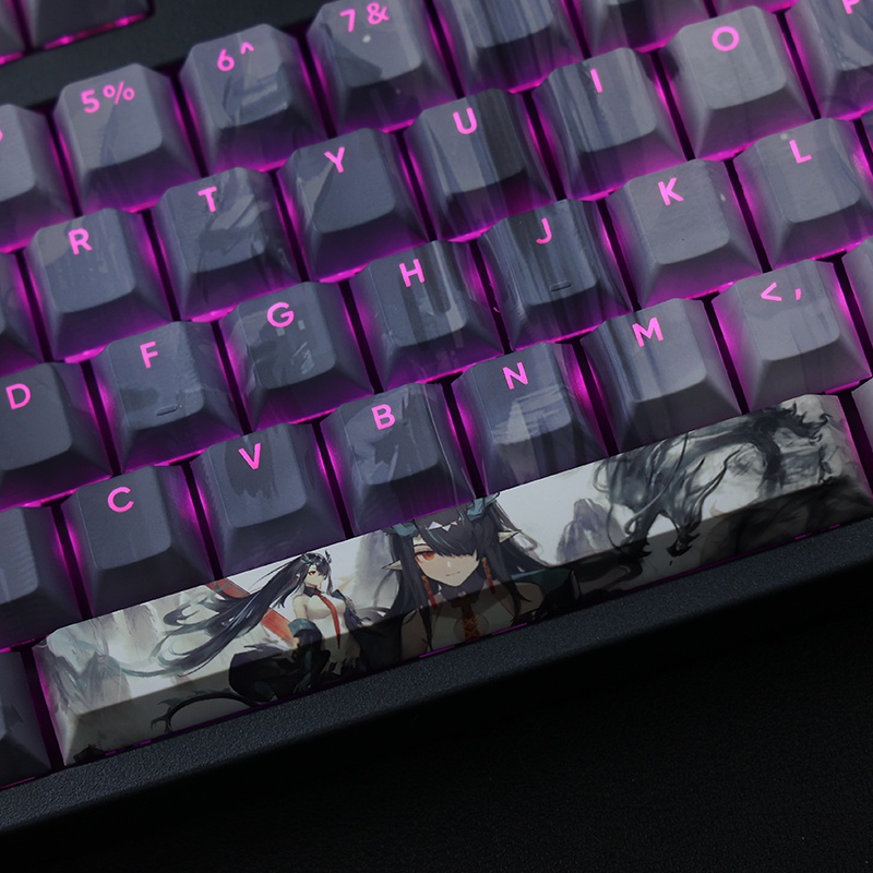 Dusk Keycaps Cherry Profile Anime Arknights PBT Dye Sub Bàn Phím Cơ Keycap