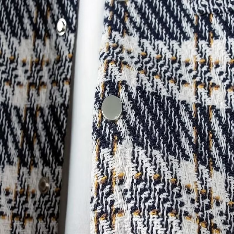 Áo Khoác Sơ Mi Tay Dài Khóa Cài Màu Sắc Đơn Giản Phong Cách Harajuku Trẻ Trung Dành Cho Nam