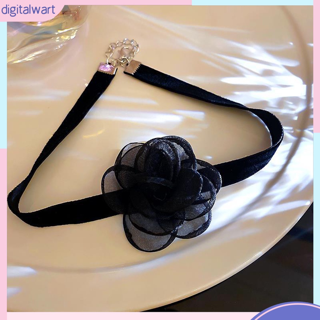 [DIL] Vòng Cổ Choker Ruy Băng Dài Siêu Dài Màu Trơn Phối Khóa Tôm Hùm Có Thể Điều Chỉnh Cho Nữ