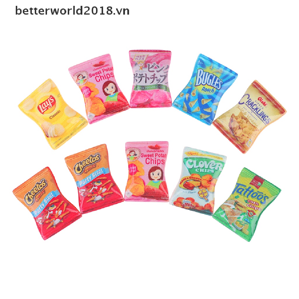 Set 10 Mô Hình Kẹo 1: 12 1: 6 Trang Trí Nhà Búp Bê