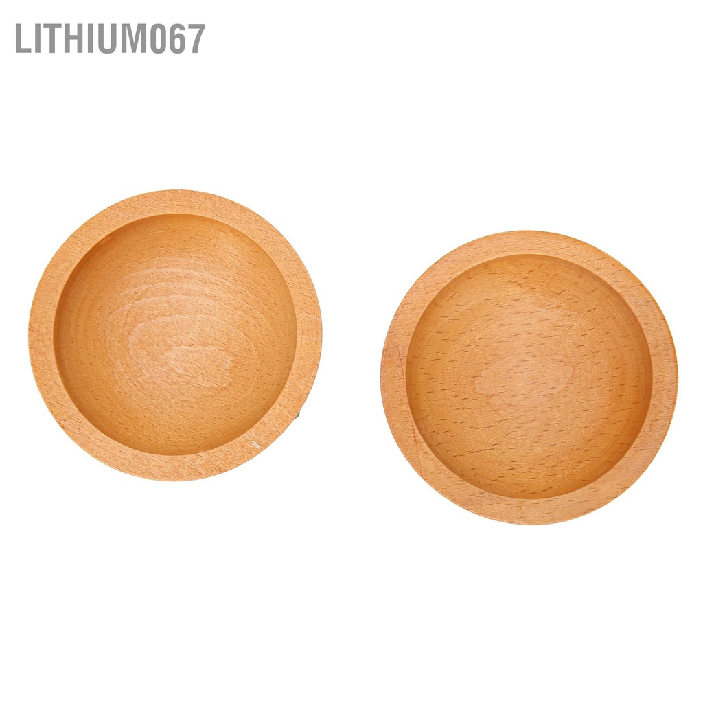 Lithium067 Hamburger Coaster Set Cách nhiệt Đế lót ly uống bằng gỗ tinh tế dễ thương có nam châm cho nhà bếp